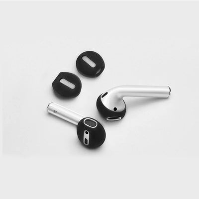 OLDWAY silicone ear pads for AirPods 1 and 2 in various colors including mint, black, and coral.