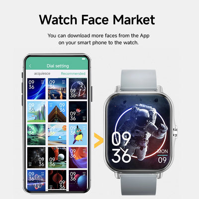 2025 NEW Smartwatch For Android/IOS 1.83 Screen Wireless Bluetooth Call Phone Camera Control Music Player Multi-Sports Modes Men