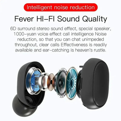 OLDWAY E6S Bluetooth headset with battery LCD display and HI-FI sound quality, showcasing compact design and wireless convenience.