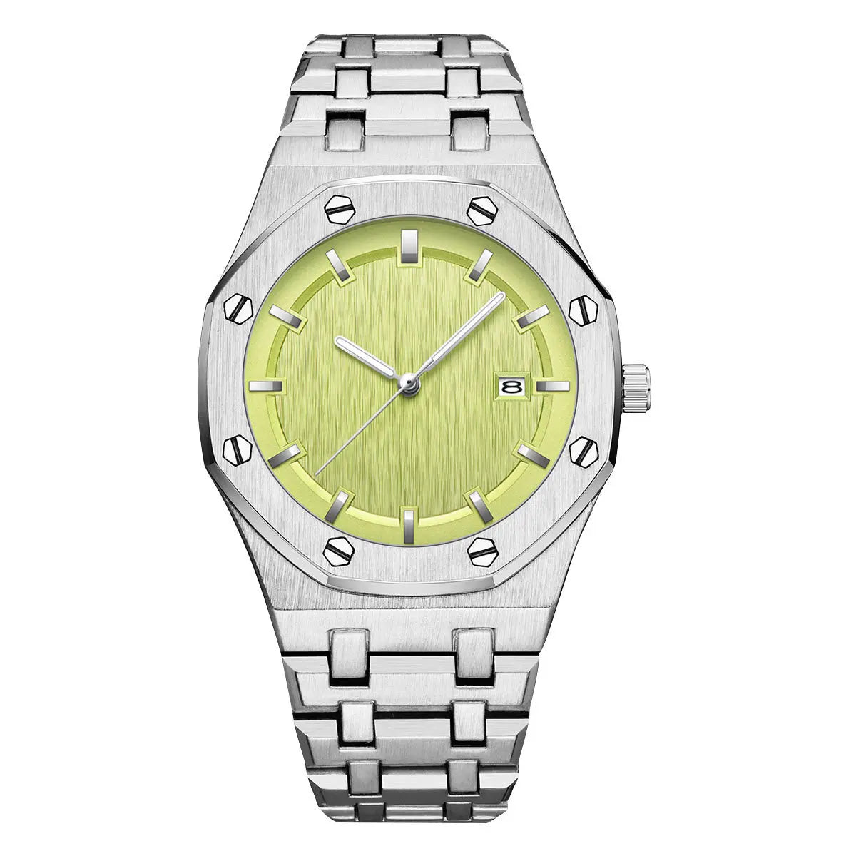 Simple, atmospheric, classic, fashionable, polygonal, trendy, deep waterproof wristwatch