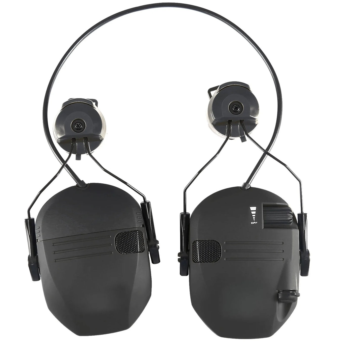 OLDWAY tactical anti-noise earmuff helmet-mounted version with adjustable headband and 23dB noise reduction.