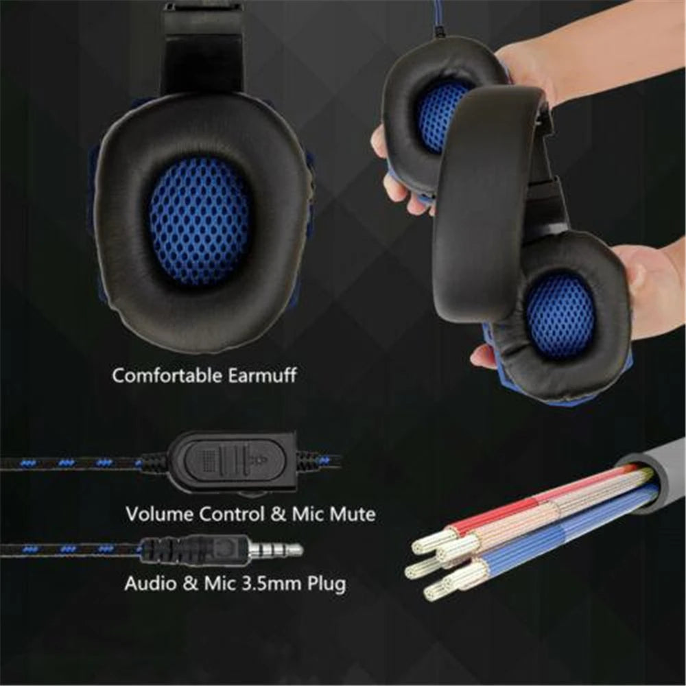 OLDWAY Wired Gaming Headset with Active Noise-Cancellation and Bass HD sound, designed for PS4, PS5, Xbox, and PC.