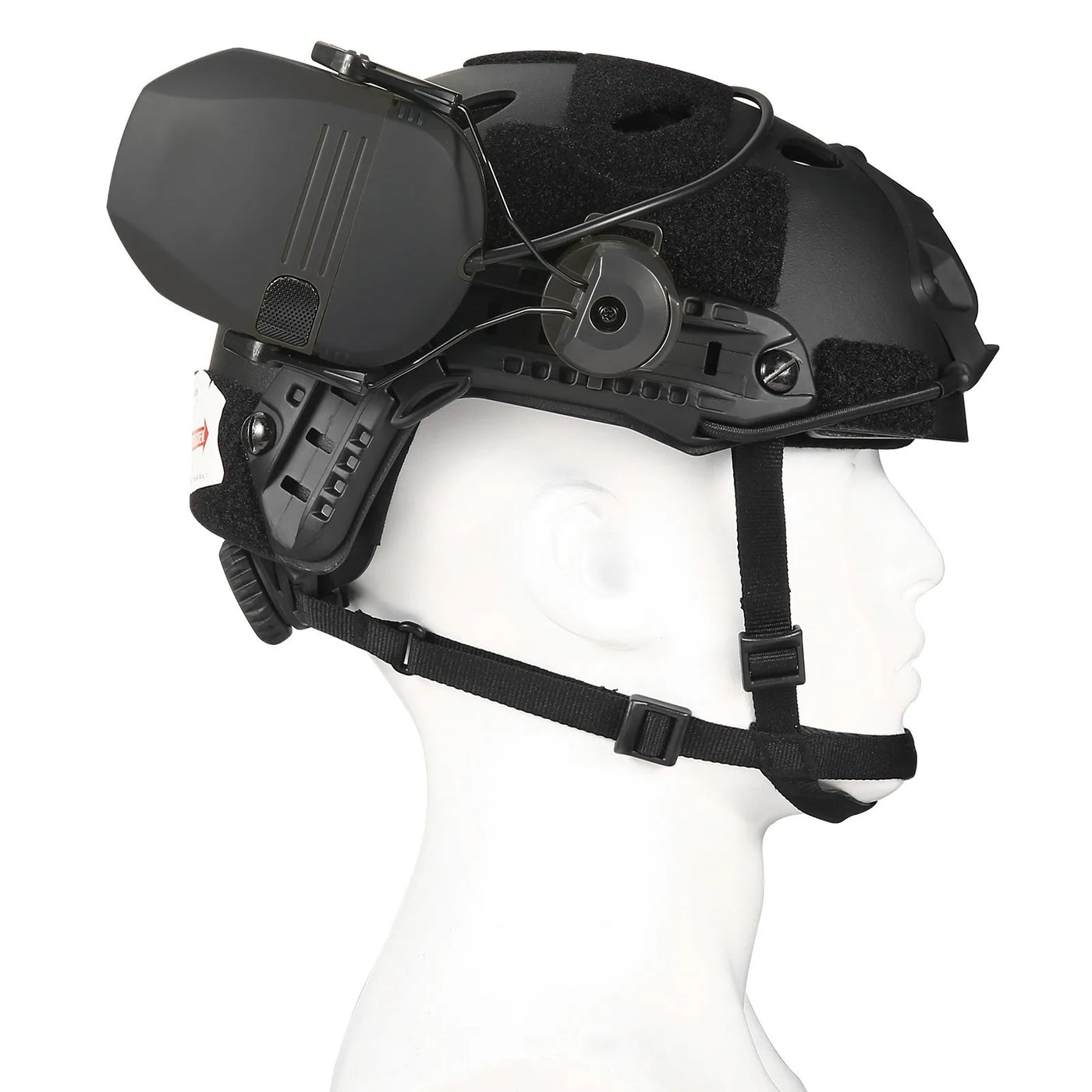 OLDWAY tactical anti-noise earmuff helmet-mounted version with adjustable headband and 23dB noise reduction.