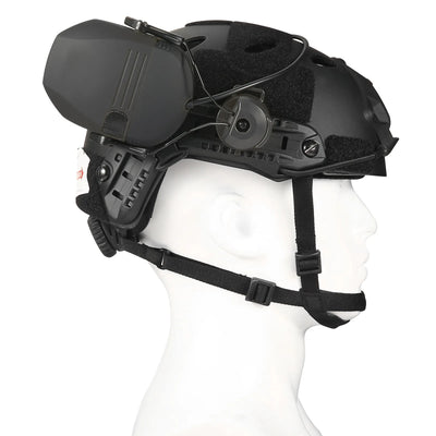 OLDWAY tactical anti-noise earmuff helmet-mounted version with adjustable headband and 23dB noise reduction.