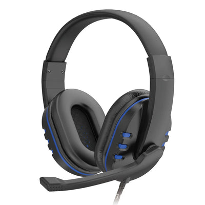 OLDWAY 3.5mm wired gaming headset with active noise-cancellation and adjustable microphone for PS4 and music.