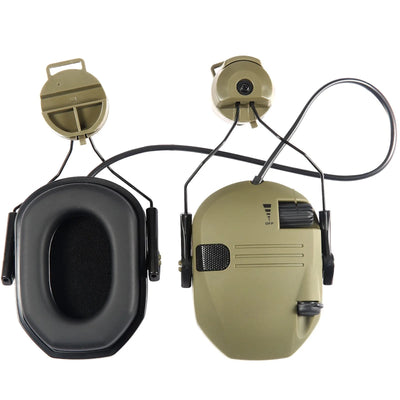 OLDWAY tactical anti-noise earmuff helmet-mounted version with adjustable headband and 23dB noise reduction.