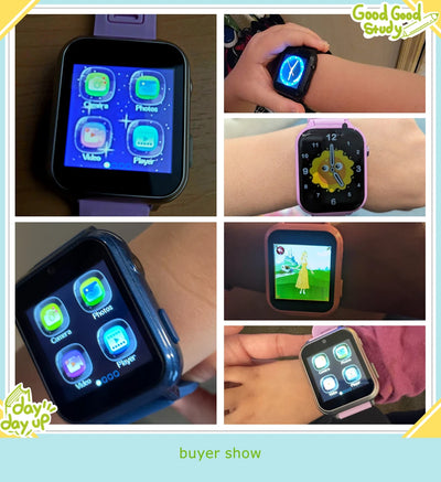 Children's Wristwatch 24 Games Kids Smart Watch Music Play Pedometer Tracker Time Display Video Audio Record Torch Smartwatch