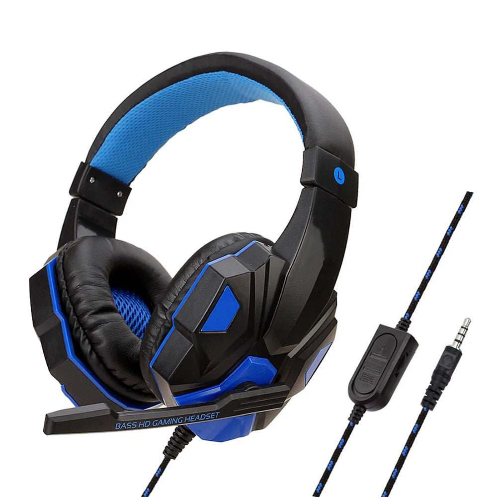 OLDWAY Wired Gaming Headset with Active Noise-Cancellation and Bass HD sound, designed for PS4, PS5, Xbox, and PC.