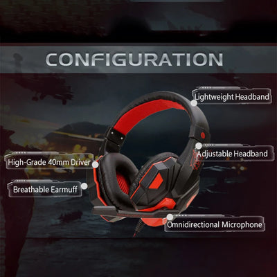 OLDWAY Wired Gaming Headset with Active Noise-Cancellation and Bass HD sound, designed for PS4, PS5, Xbox, and PC.