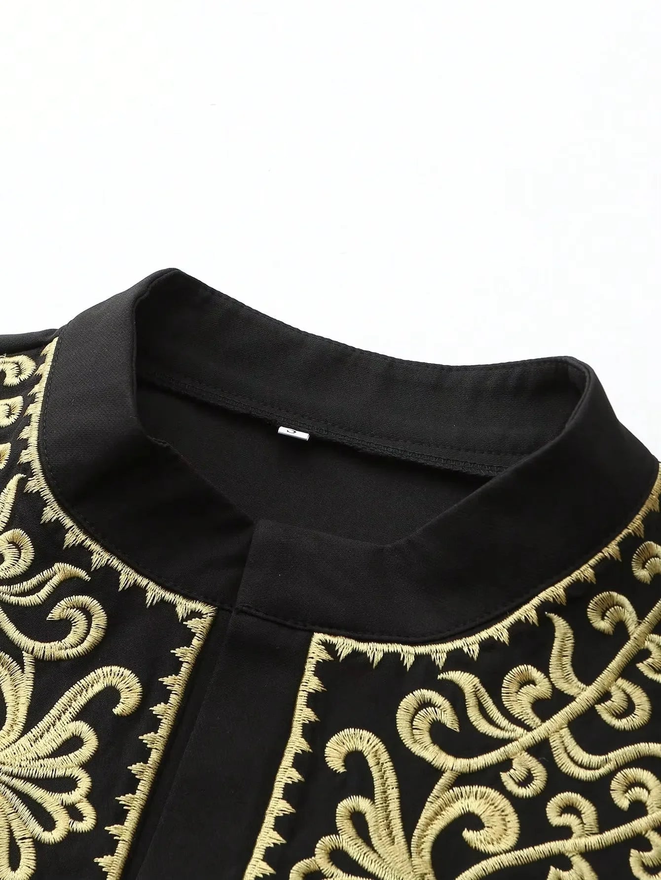 Muslim traditional men's robe, elegant and luxurious embroidered robe, casual festival Islamic men's robe