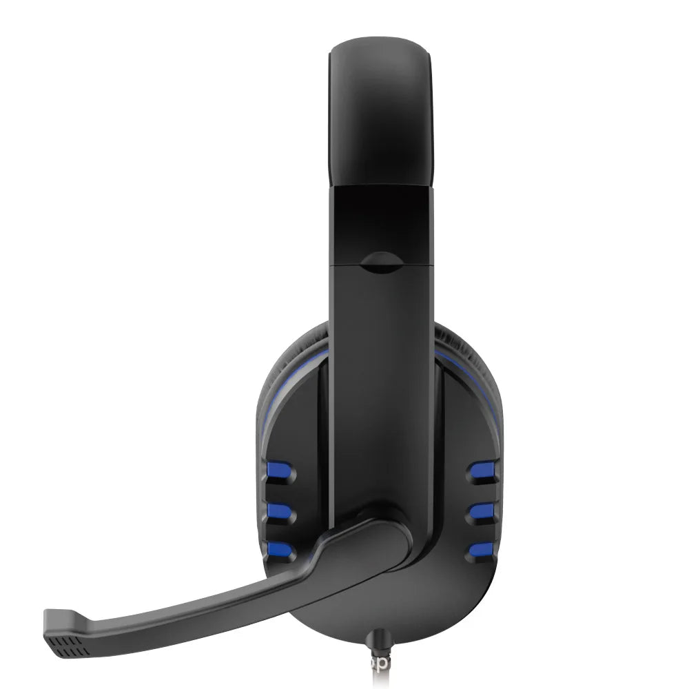 OLDWAY 3.5mm wired gaming headset with active noise-cancellation and adjustable microphone for PS4 and music.