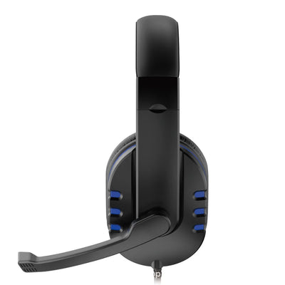 OLDWAY 3.5mm wired gaming headset with active noise-cancellation and adjustable microphone for PS4 and music.