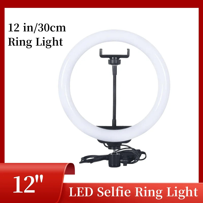 12 Inch Ring Fill Light, Mobile Phone Beauty Light, Live Broadcast Light