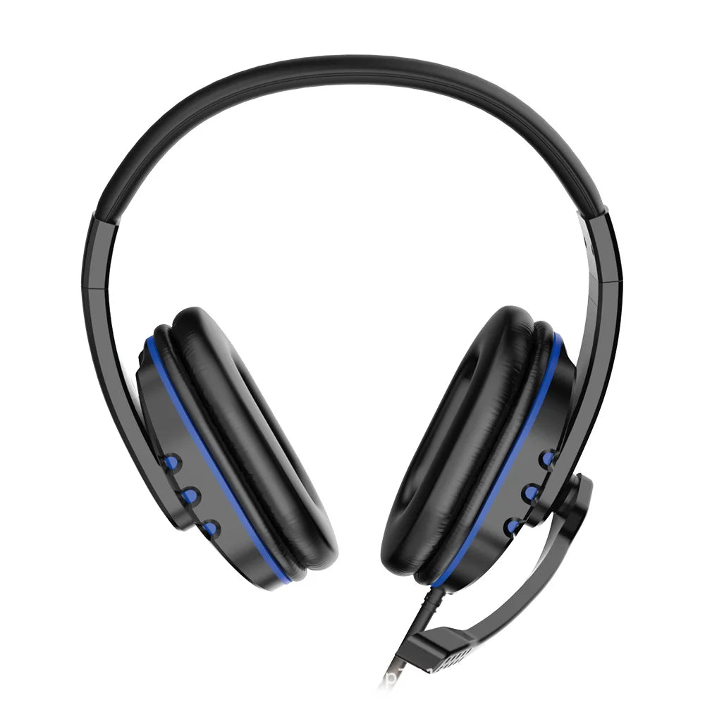 OLDWAY 3.5mm wired gaming headset with active noise-cancellation and adjustable microphone for PS4 and music.